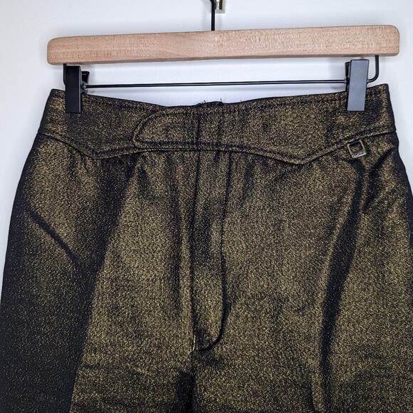 NWT Vintage Dead stock Roffe Ski Pants with Stirrups, Gold/Black - Picture 3 of 11